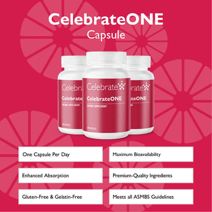 CelebrateONE Bariatric One A Day Multivitamin Capsules, Iron Free - Celebrate Vitamins Celebrate Vitamins