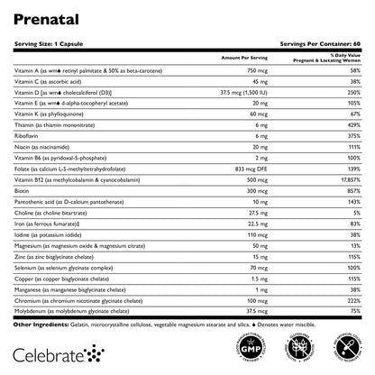 Bariatric Prenatal Vitamin Capsules
