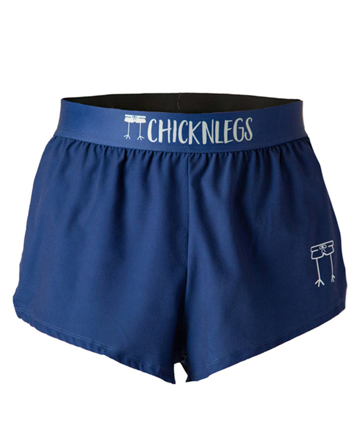 Men's Navy Blue 2" Half Split Shorts  - ChicknLegs