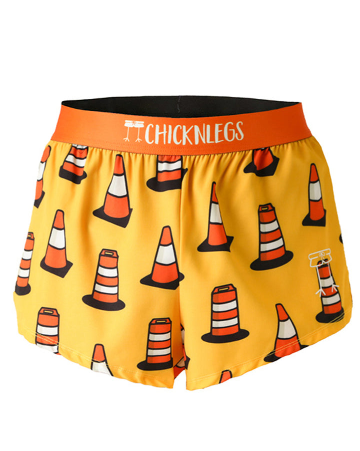 Men's Traffic Cones 2" Half Split Shorts - ChicknLegs Triathlete Store