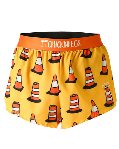Men's Traffic Cones 2" Half Split Shorts - ChicknLegs Triathlete Store
