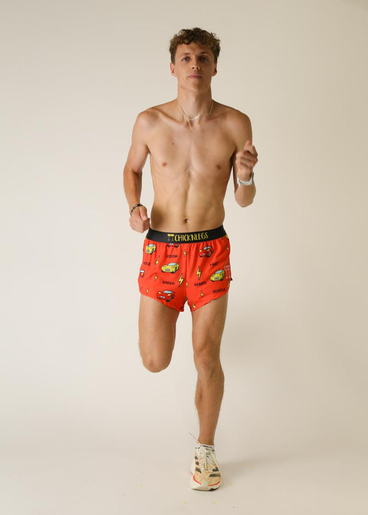 Men's Cars 2" Half Split Shorts - ChicknLegs Triathlete Store