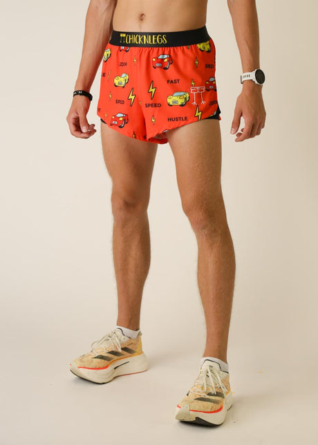 Men's Cars 2" Half Split Shorts - ChicknLegs Triathlete Store