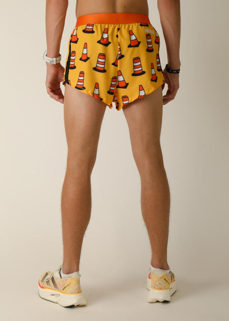 Men's Traffic Cones 2" Half Split Shorts - ChicknLegs Triathlete Store