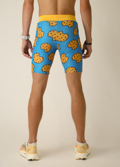 Men's Chocolate Chip Cookies 8" Half Tights - ChicknLegs