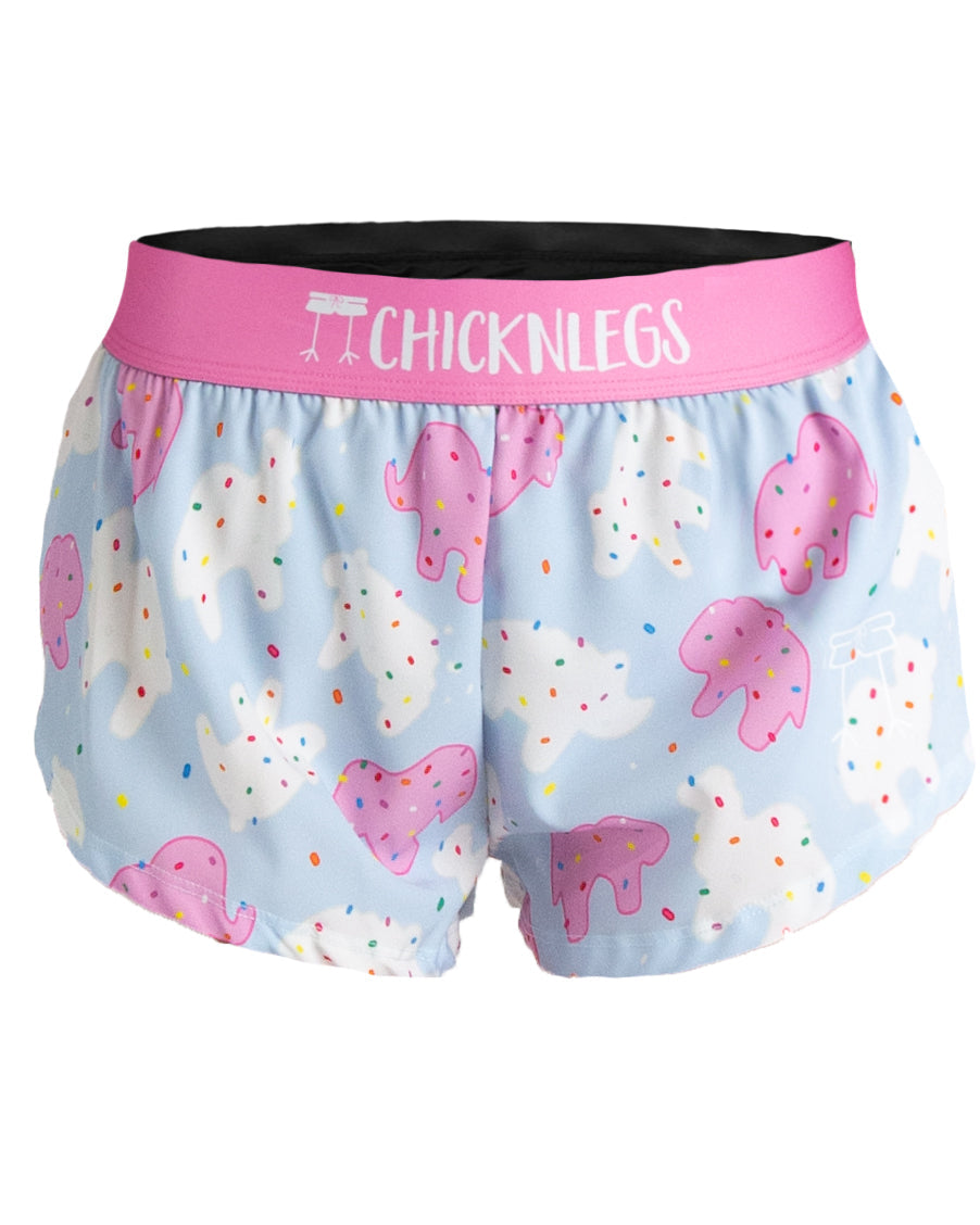 Women's Animal Cookies 1.5" Split Shorts - ChicknLegs