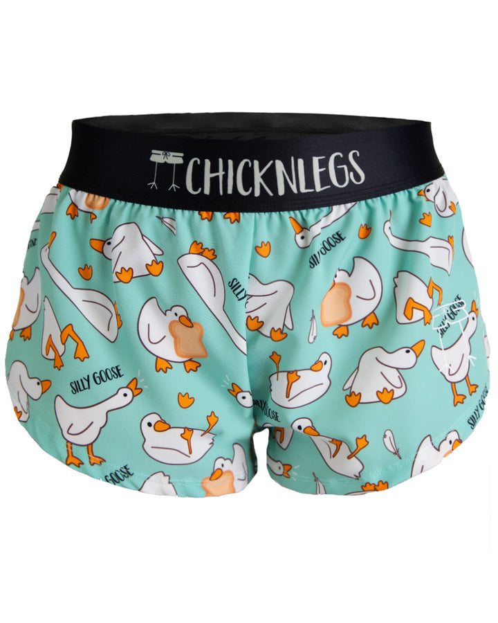 Women's Silly Goose 1.5" Split Shorts - ChicknLegs