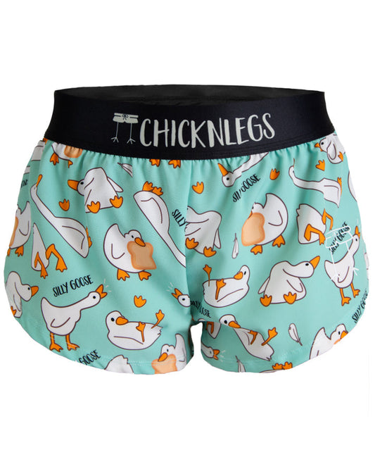Women's Silly Goose 1.5" Split Shorts - ChicknLegs