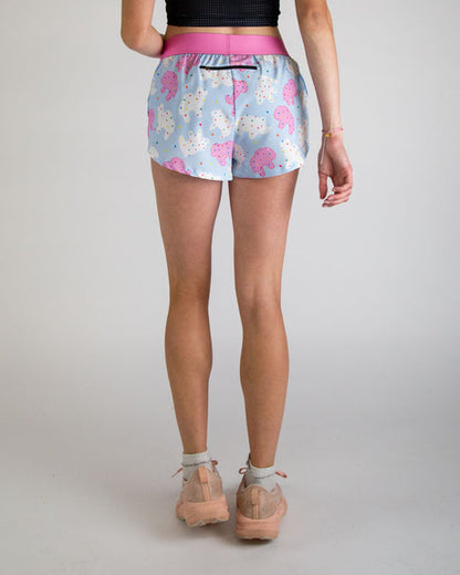 Women's Animal Cookies 1.5" Split Shorts - ChicknLegs