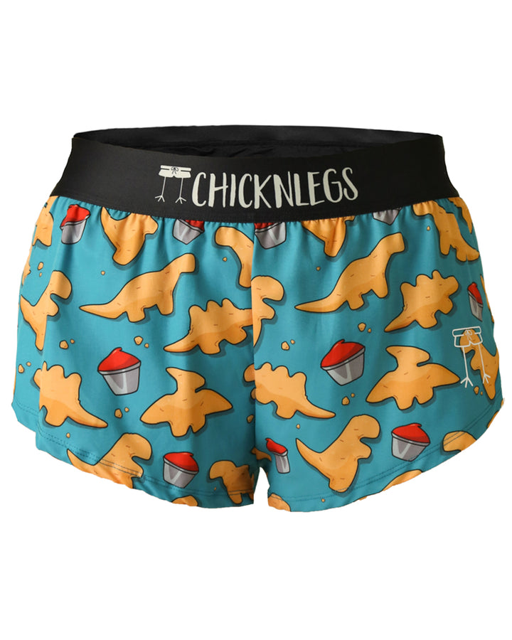 Women's Nuggets 1.5" Split Shorts (Blue) XXS XS S M L XL - ChicknLegs