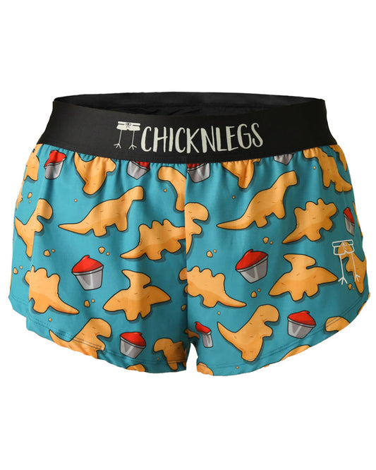 Women's Nuggets 1.5" Split Shorts (Blue) XXS XS S M L XL - ChicknLegs