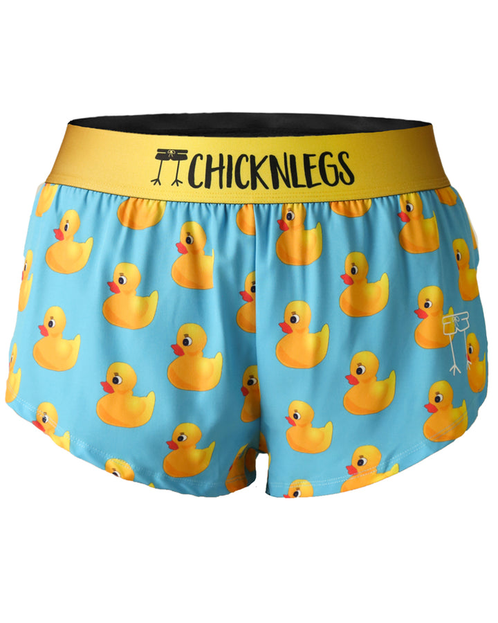 Women's Rubber Ducky 1.5" Split Shorts (XXS-XL) - ChicknLegs Triathlete Store