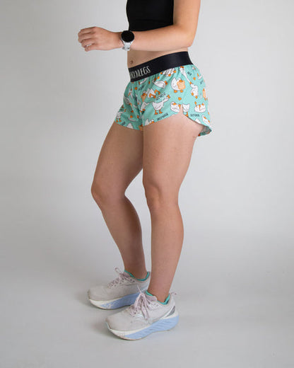 Women's Silly Goose 1.5" Split Shorts - ChicknLegs