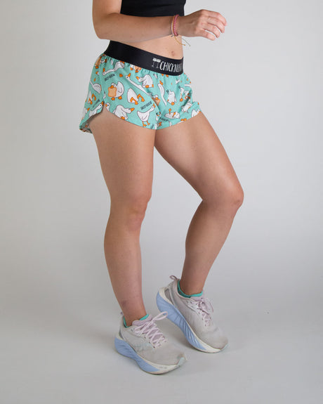 Women's Silly Goose 1.5" Split Shorts - ChicknLegs
