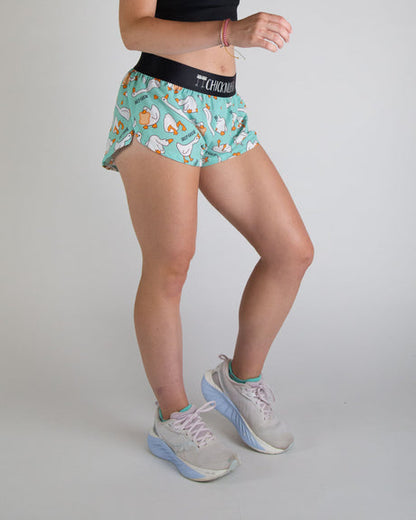 Women's Silly Goose 1.5" Split Shorts - ChicknLegs