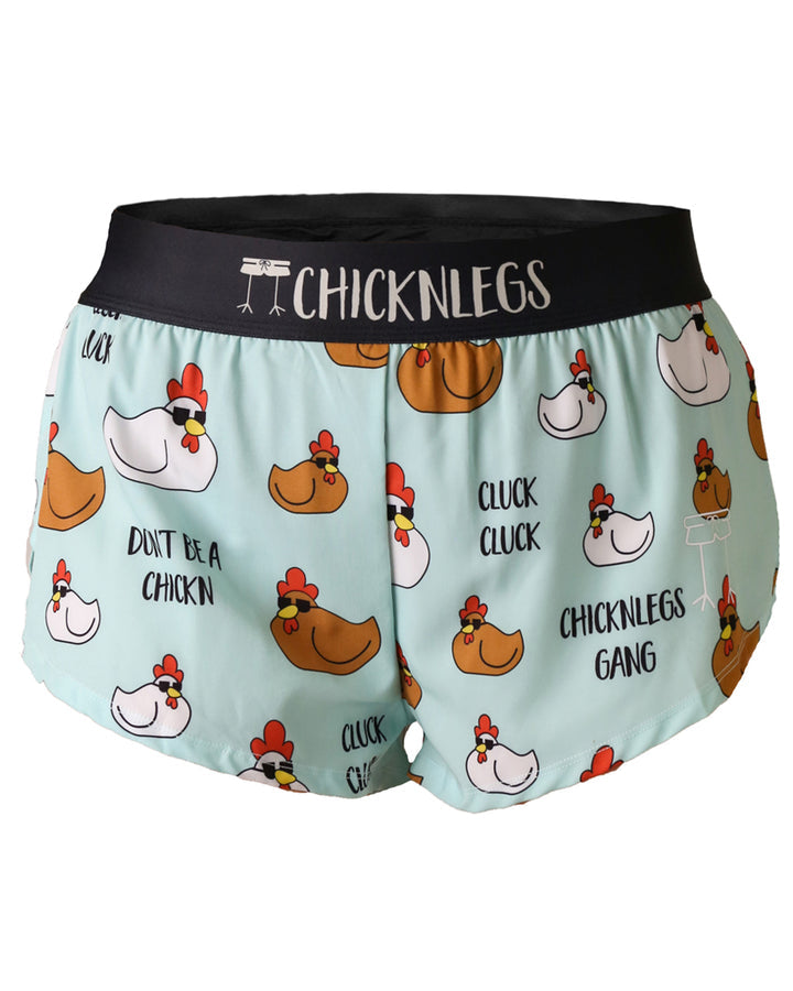 Women's Swaggy Chickens 1.5" Split Shorts - ChicknLegs Triathlete Store