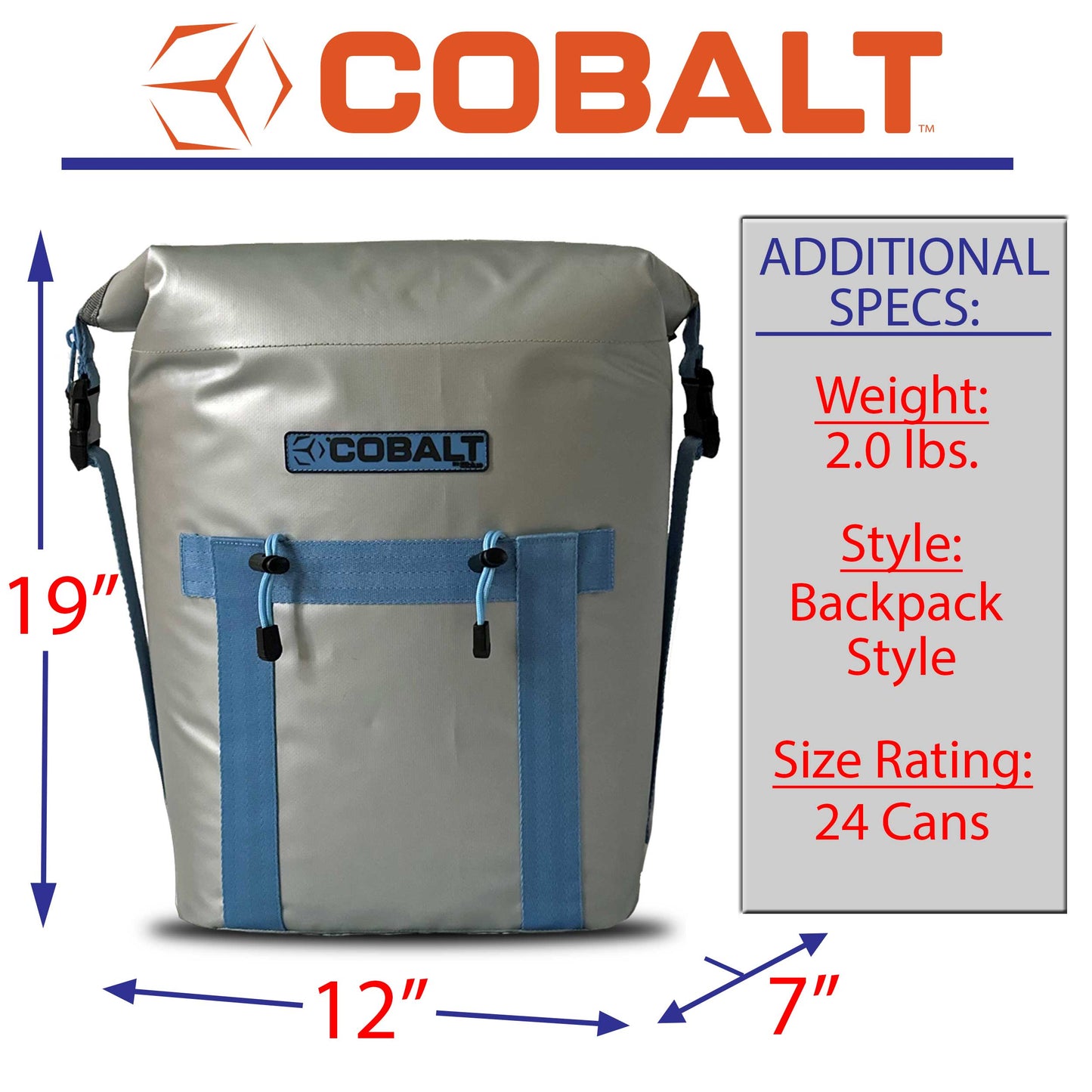 Cobalt Soft Sided Cooler Backpack - The Track and Field Store