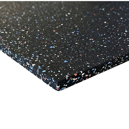 NEW Hammer Clad 3/8" Premium Gym Flooring Mats 4' x 6' Confetti Fleck