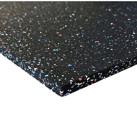 NEW Hammer Clad 3/8" Premium Gym Flooring Mats 4' x 6' Confetti Fleck