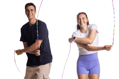 Rainbow Redux - 1" Beaded Jump Rope - Elite Jumps