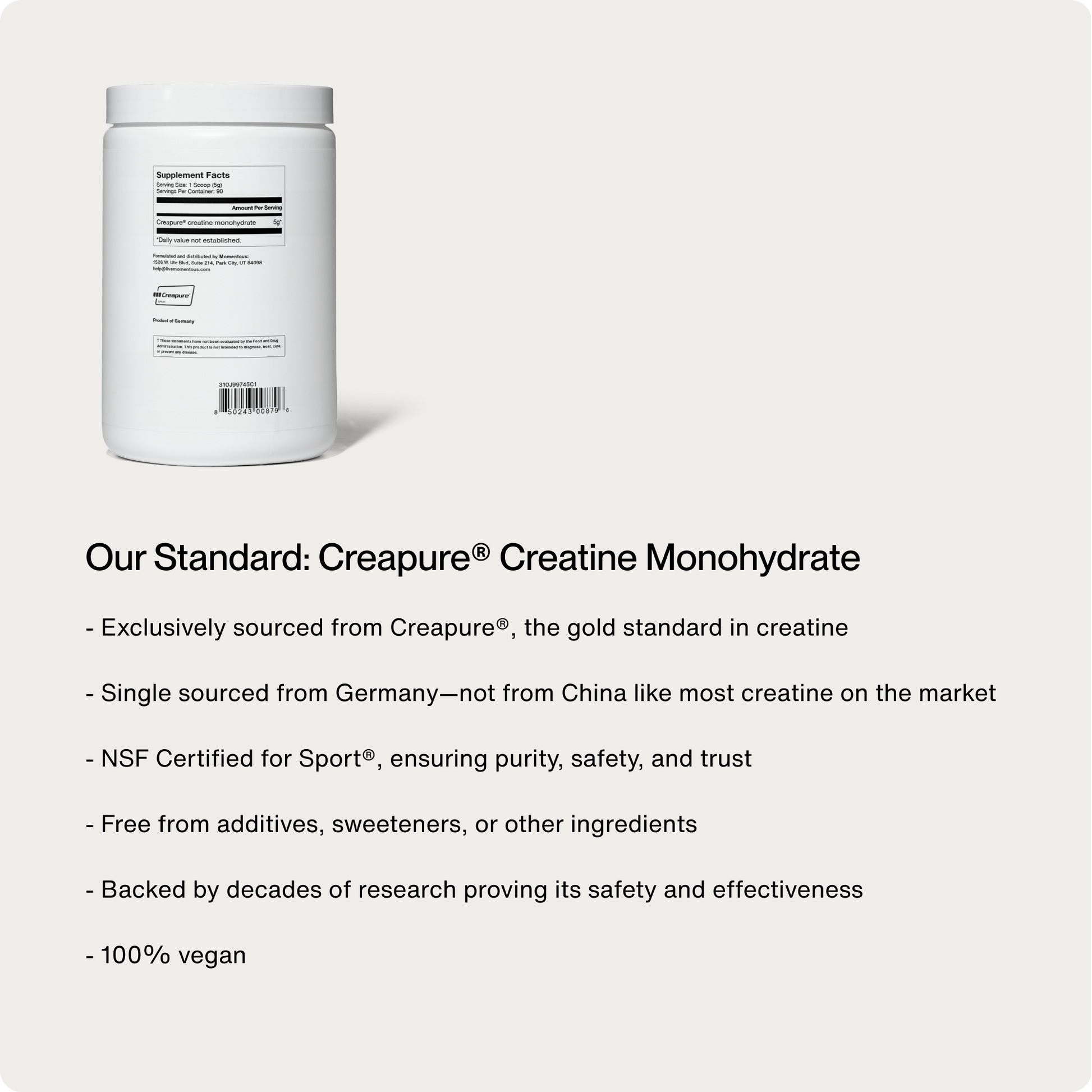 Creatine - Momentous - The Track and Field Store