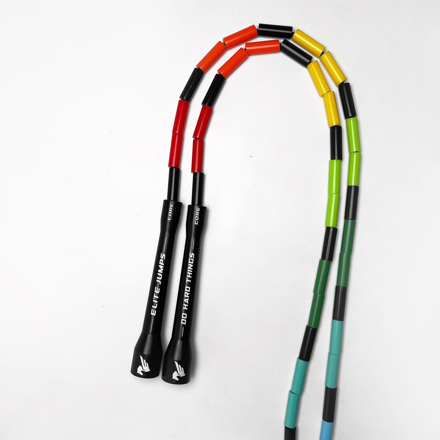 Rainbow Redux - 1" Beaded Jump Rope - Elite Jumps