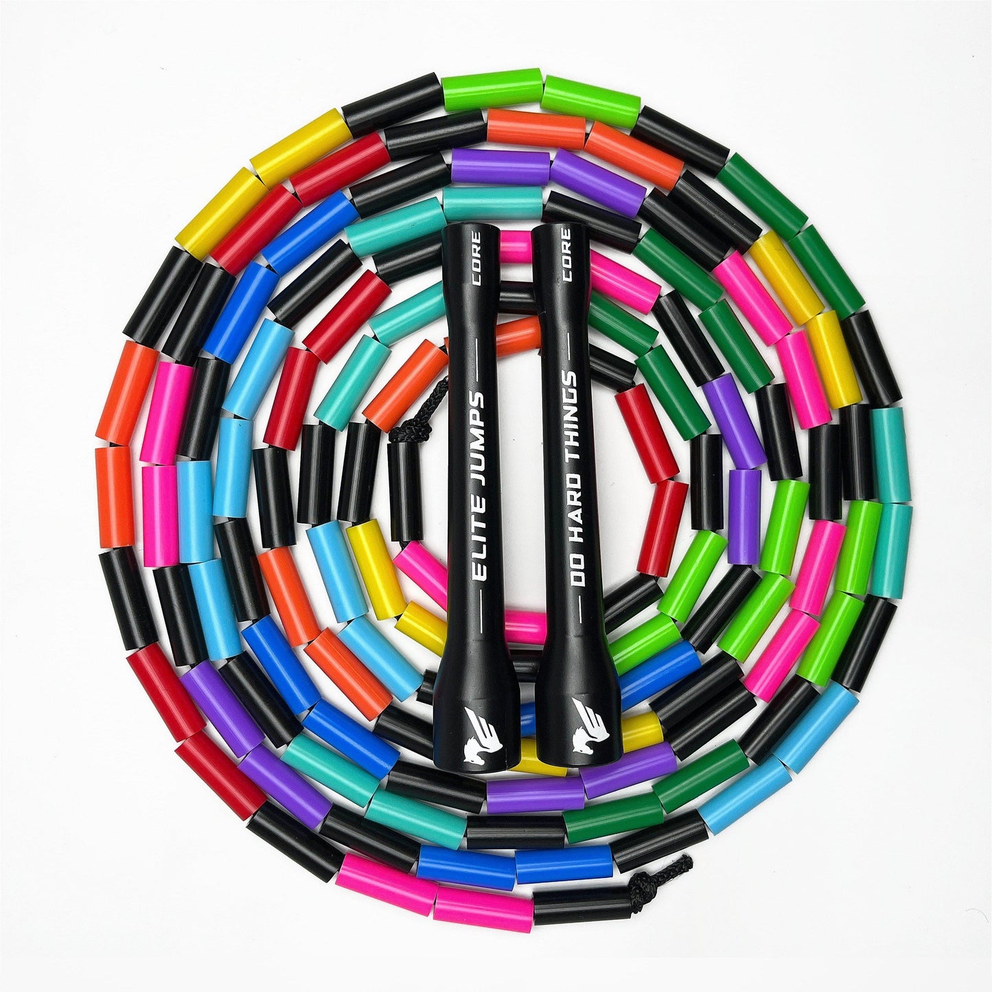 Rainbow Redux - 1" Beaded Jump Rope - Elite Jumps