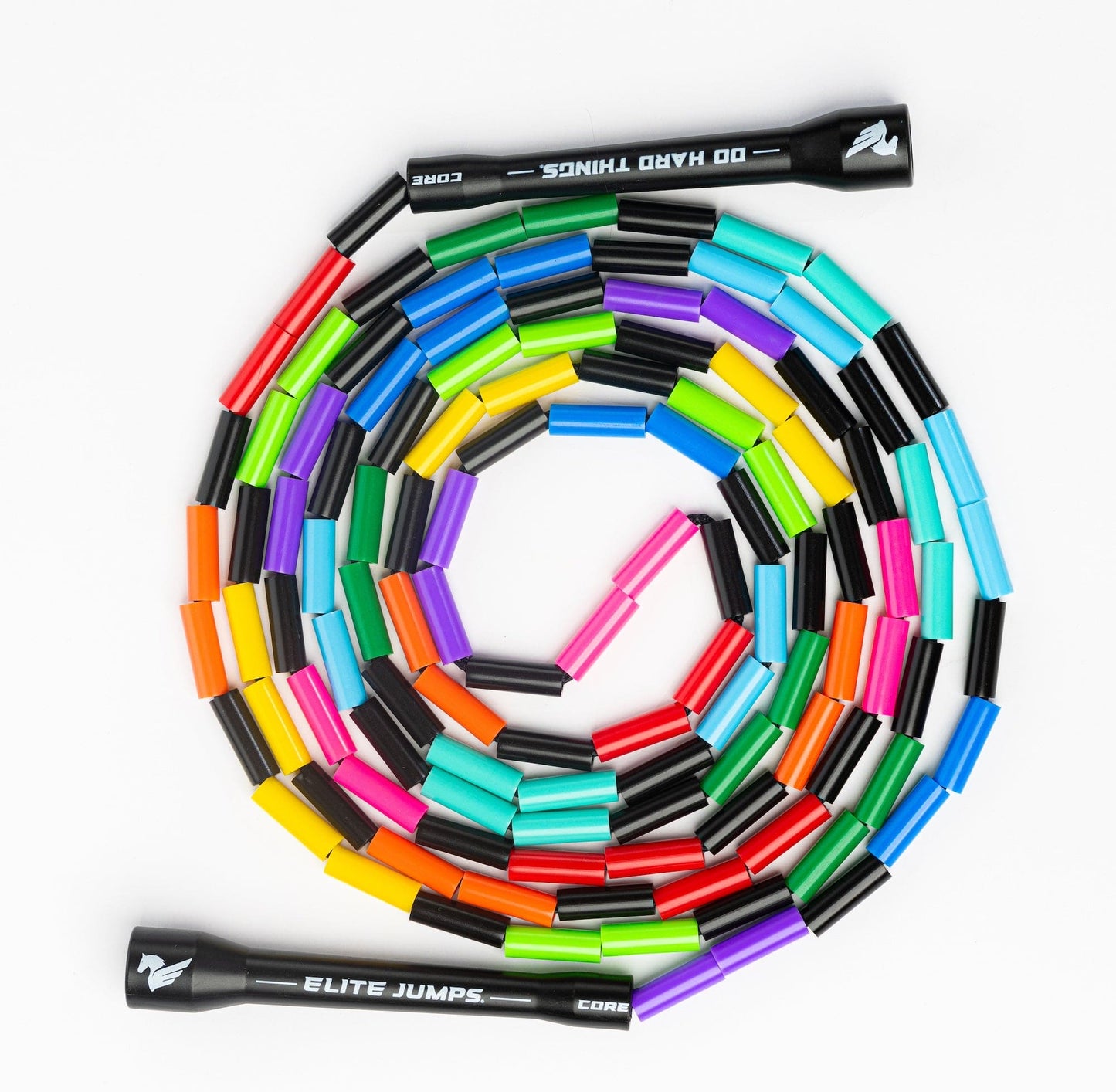 Rainbow Redux - 1" Beaded Jump Rope - Elite Jumps