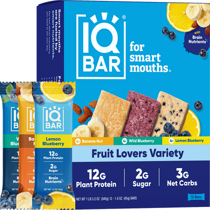 Fruit Lovers Variety (12 Bars) - IQ Bar - The Track and Field Store