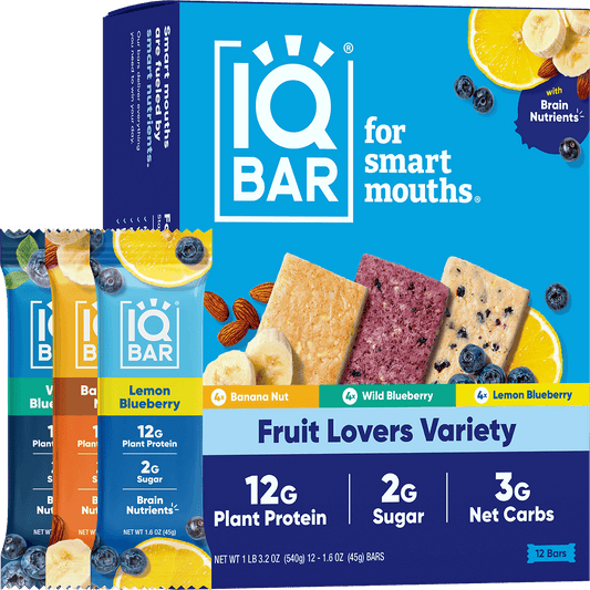 Fruit Lovers Variety (12 Bars) - IQ Bar - The Track and Field Store