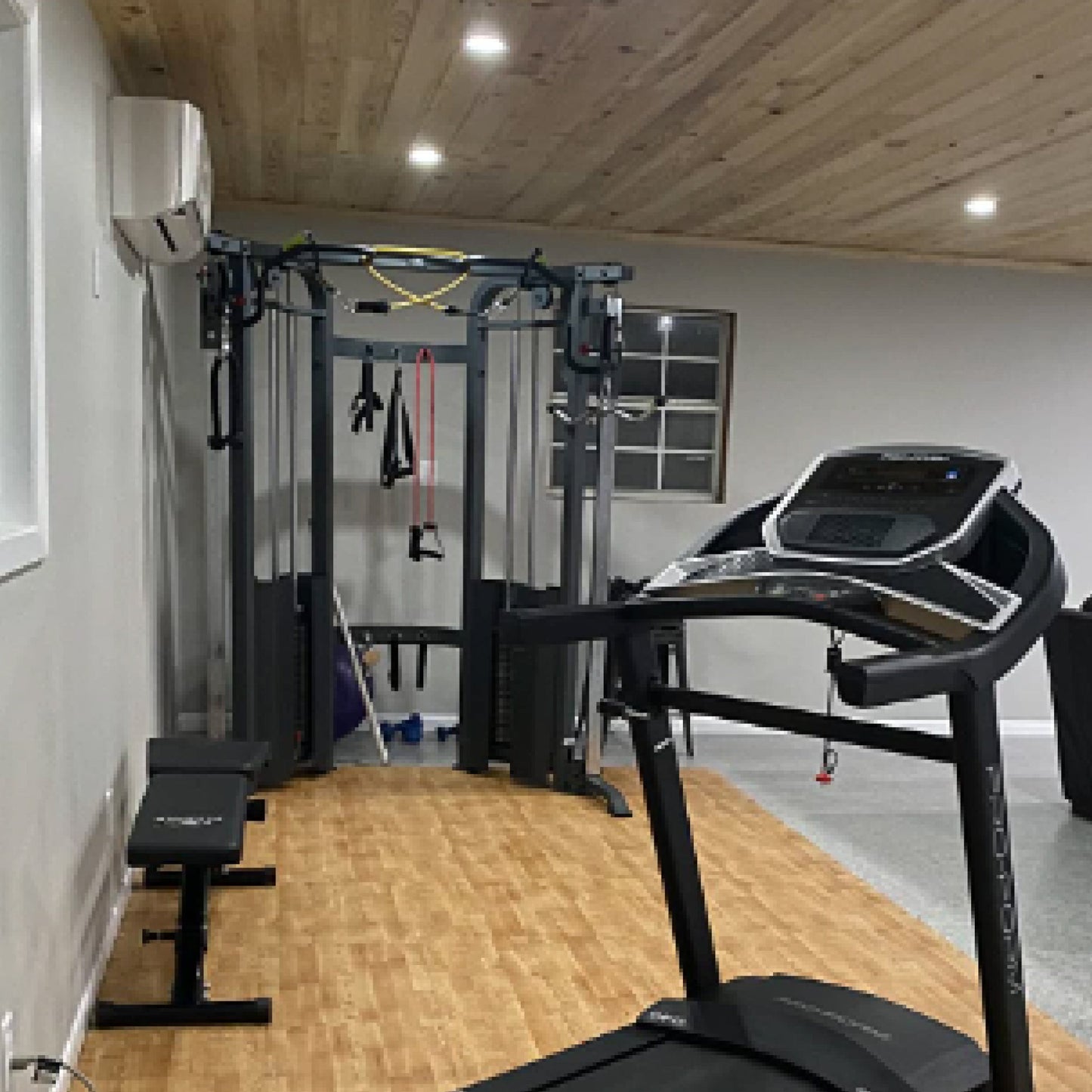 Functional Trainer Cable Machine with Dual 200 lb Weight Stacks - Xmark
