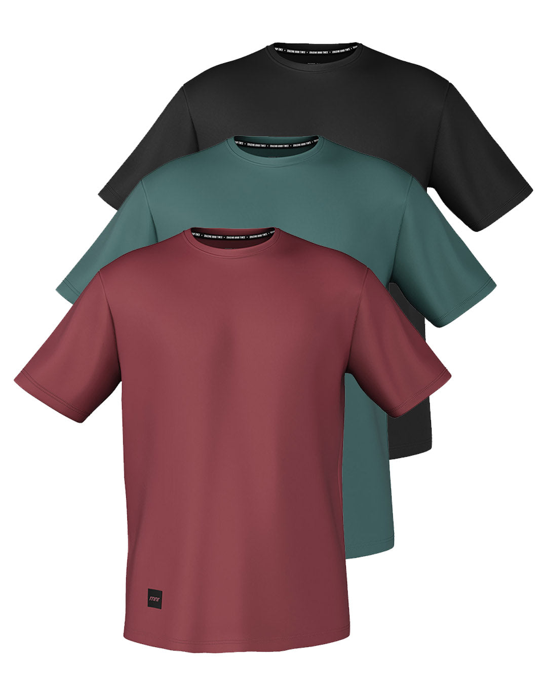 Men's Running Tee- Black - RNNR - The Track and Field Store