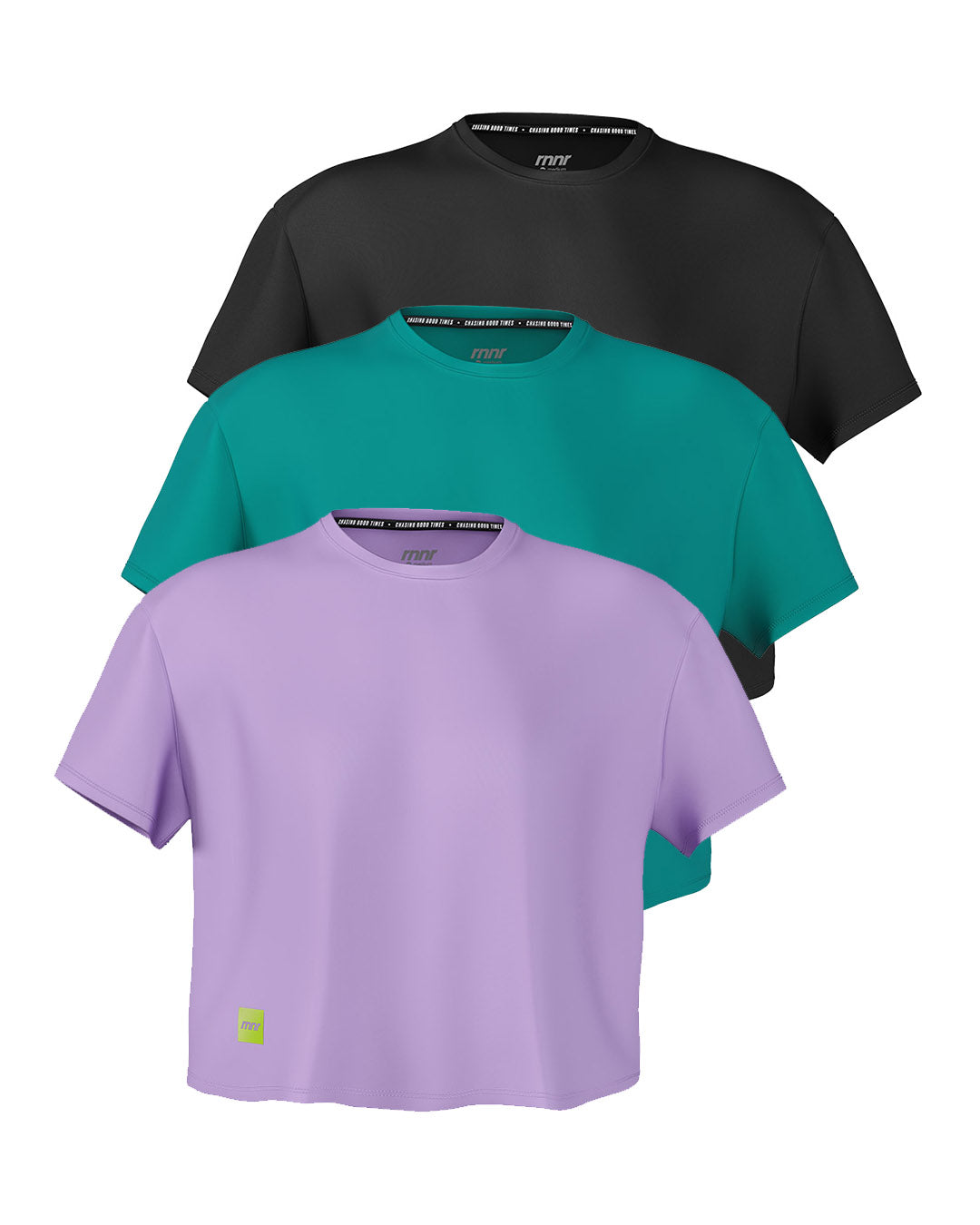 Women's Running Tee: Black - RNNR - The Track and Field Store