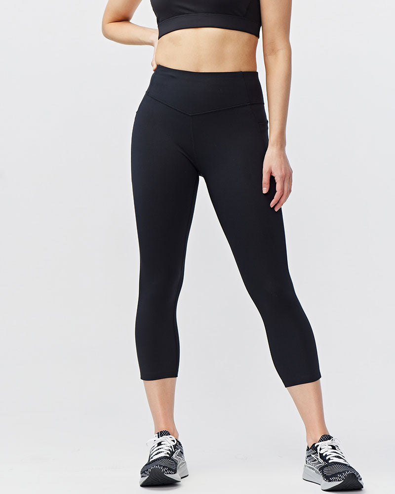 Go Again Women's Cropped Leggings Length 21" Goal Five