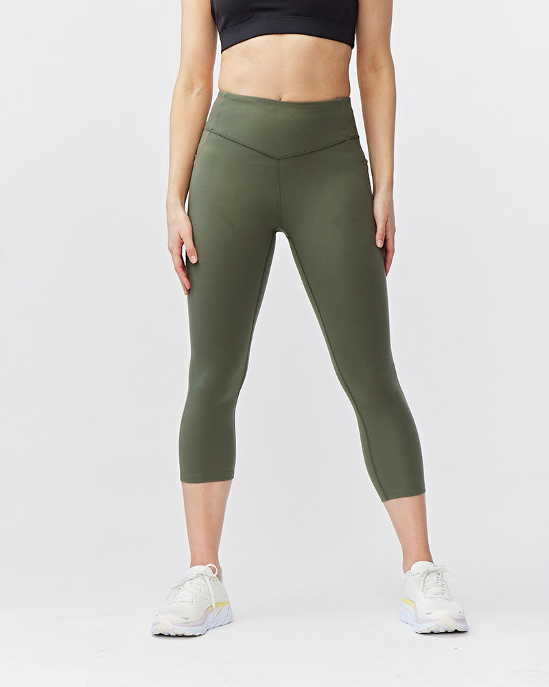 Go Again Women's Cropped Leggings Length 21" Goal Five