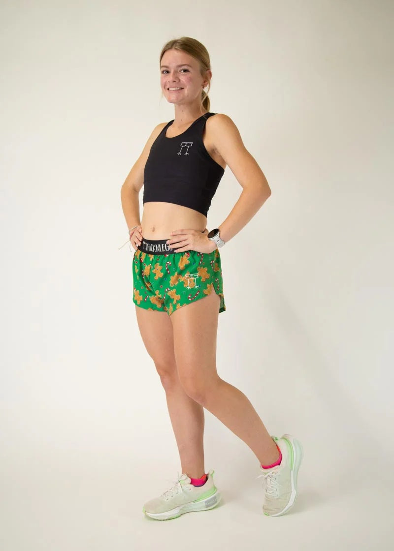 Women's Gingy's Revenge 1.5" Split Shorts - ChicknLegs Triathlete Store