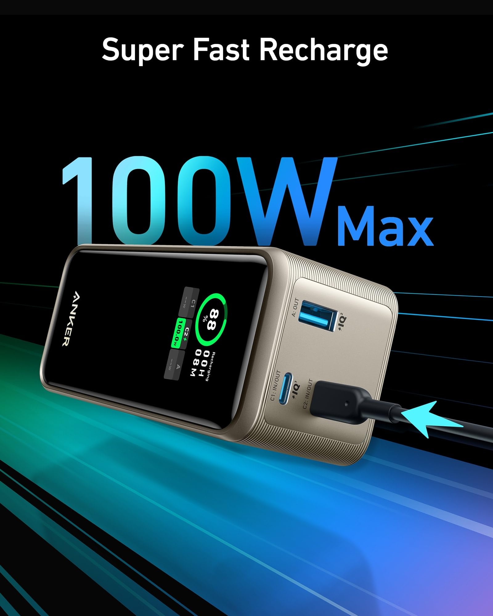 Anker Prime Power Bank (20K, 200W) Anker