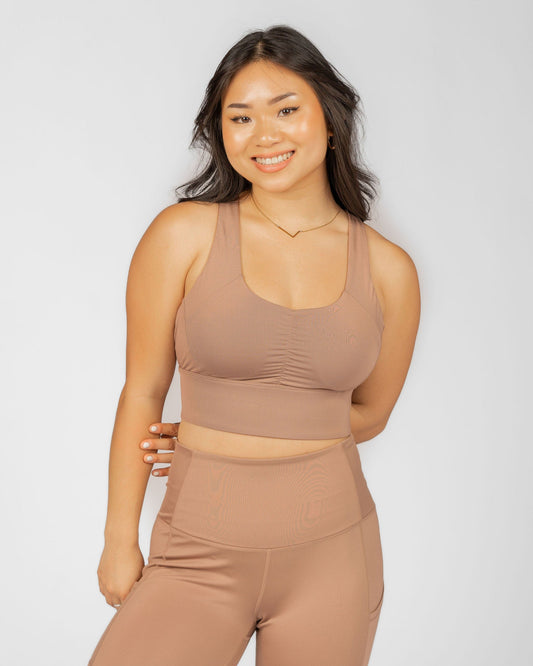 Gametime Bra – Just Brew It (Latte Brown) - Handful