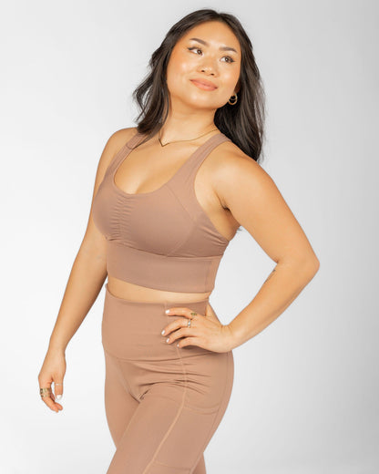 Gametime Bra – Just Brew It (Latte Brown) - Handful
