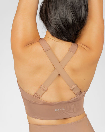 Gametime Bra – Just Brew It (Latte Brown) - Handful