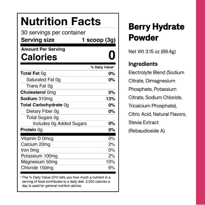 Berry Hydrate Electrolyte Jar - UCAN - The Track and Field Store