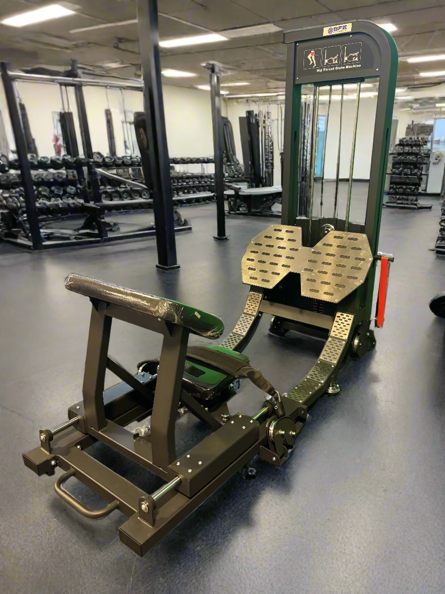 Selectorized Hip Thrust Glute Machine w/ 250lb Weight Stack (New)