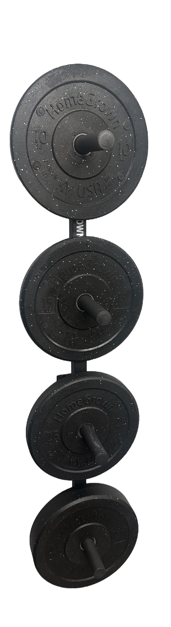 Wall Mount Plate Storage Rack - Homegrown Lifting - The Track and Field Store