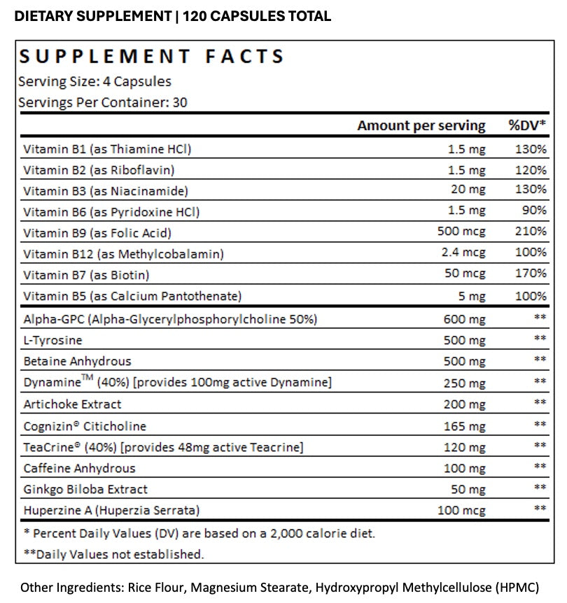Nootropic "Mind Fuel" Cognitive Enhancer - White Lion Labs - The Track and Field Store