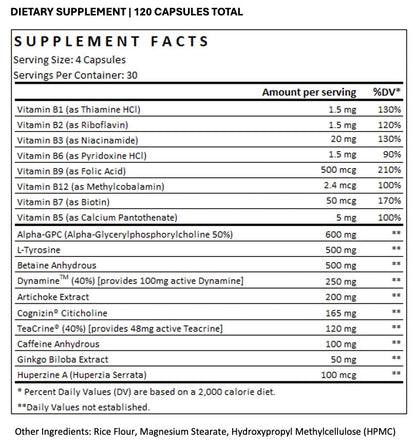 Nootropic "Mind Fuel" Cognitive Enhancer - White Lion Labs - The Track and Field Store
