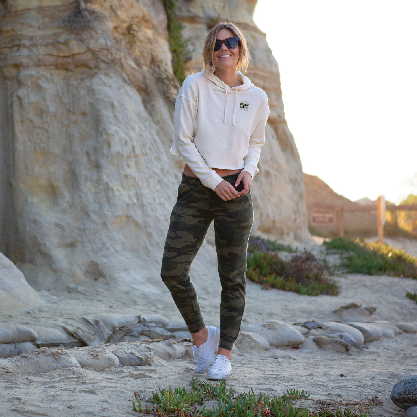 Lightweight Crop Hoodie - Without Limits