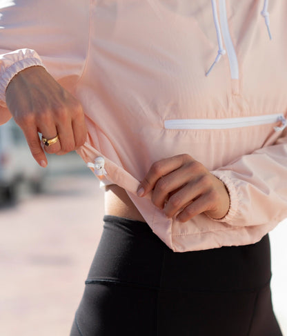 Lightweight Pullover Crop Windbreaker - Without Limits