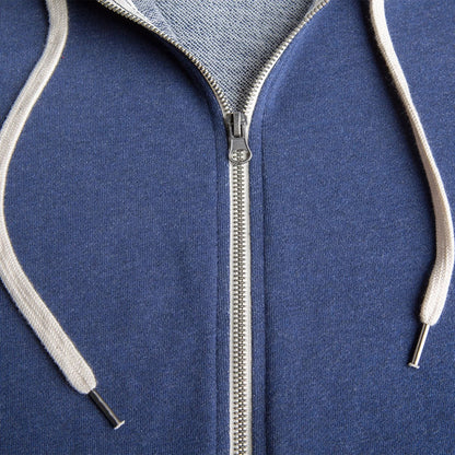 Heathered French Terry Full-Zip Hooded Sweatshirt - Without Limits