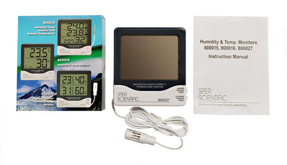 Indoor/Outdoor Humidity/Temperature Monitor - Sper Scientific