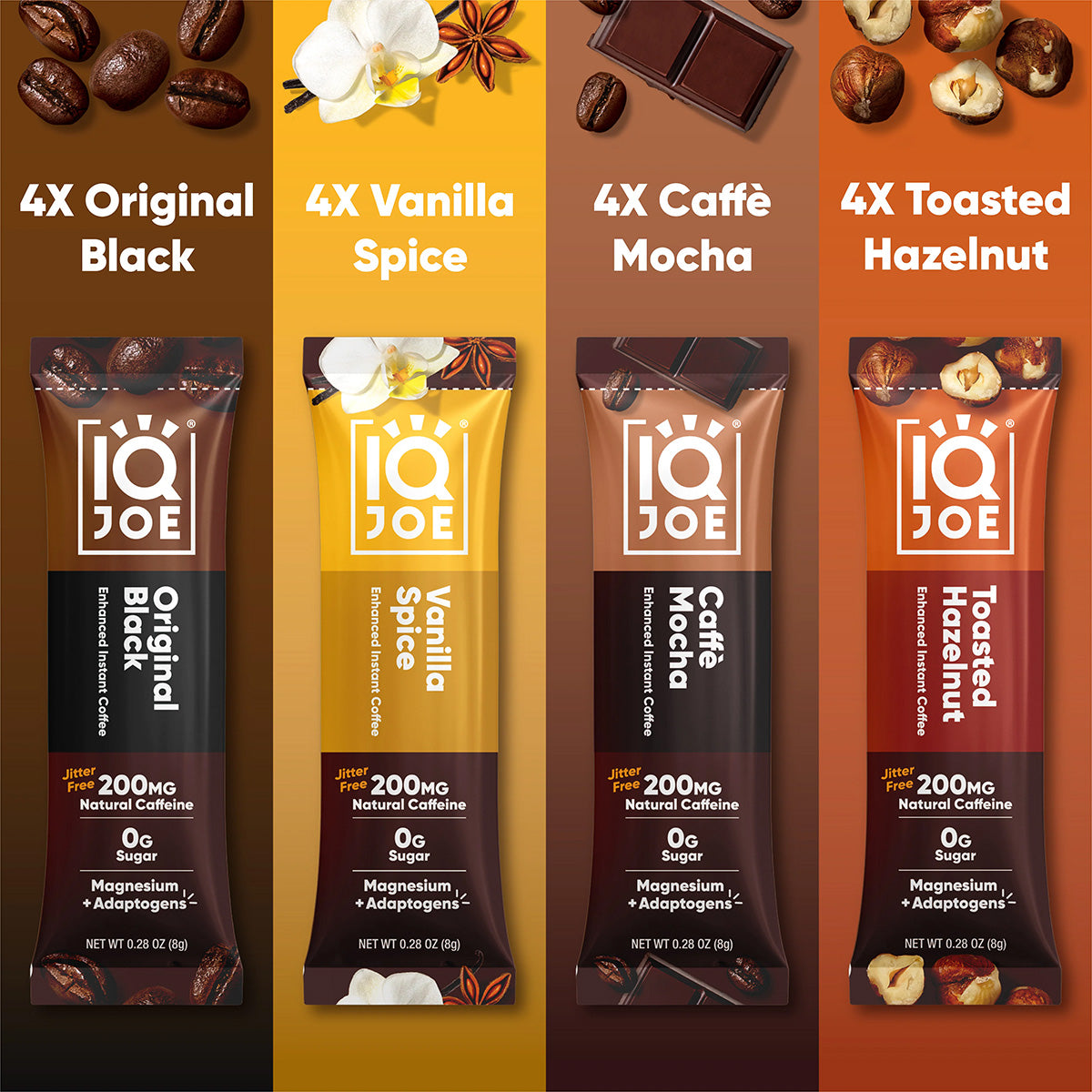 IQJOE Variety Pack (16 Sticks) - IQ Bar - The Track and Field Store